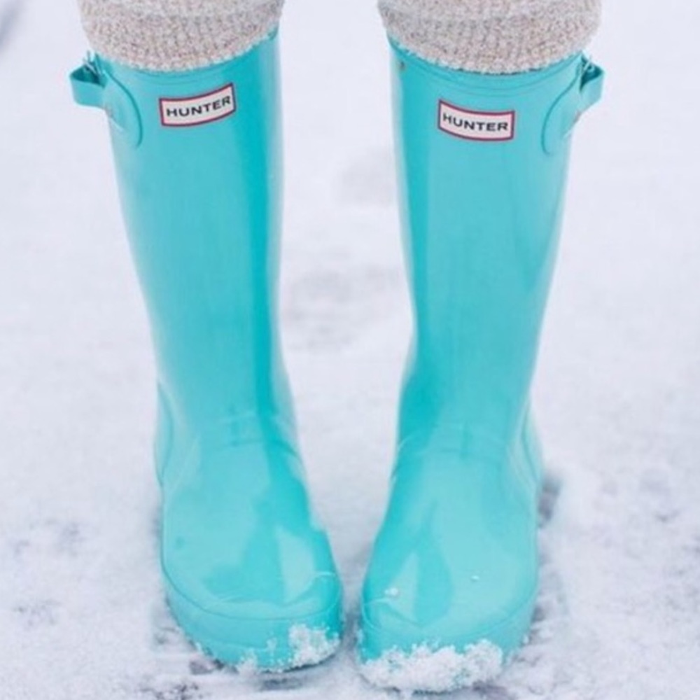 Tiffany Blue Hunter rain boots